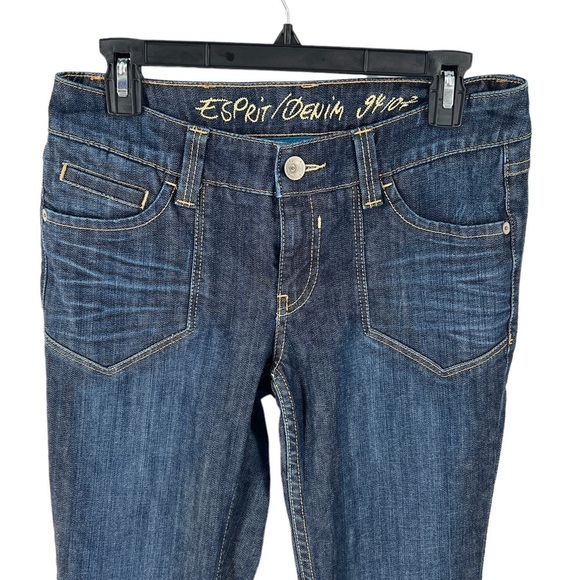 Espirit Dark Wash Mid Rise Bootcut Jeans - Picture 3 of 9